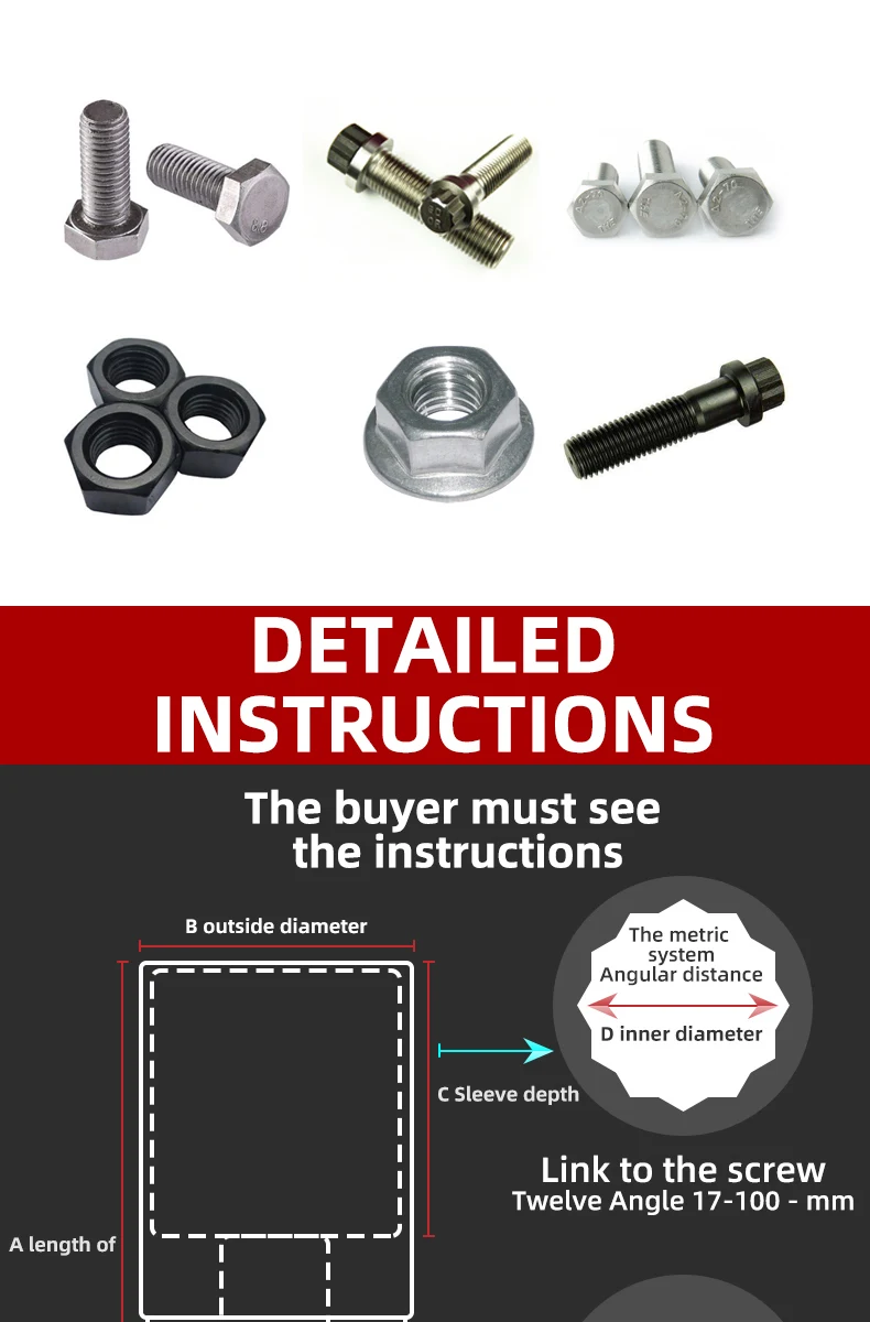 3/4 17-50mm 1 inch 55-100mm Professional heavy duty vehicle repair tools 12 Angle heavy duty socket wrench