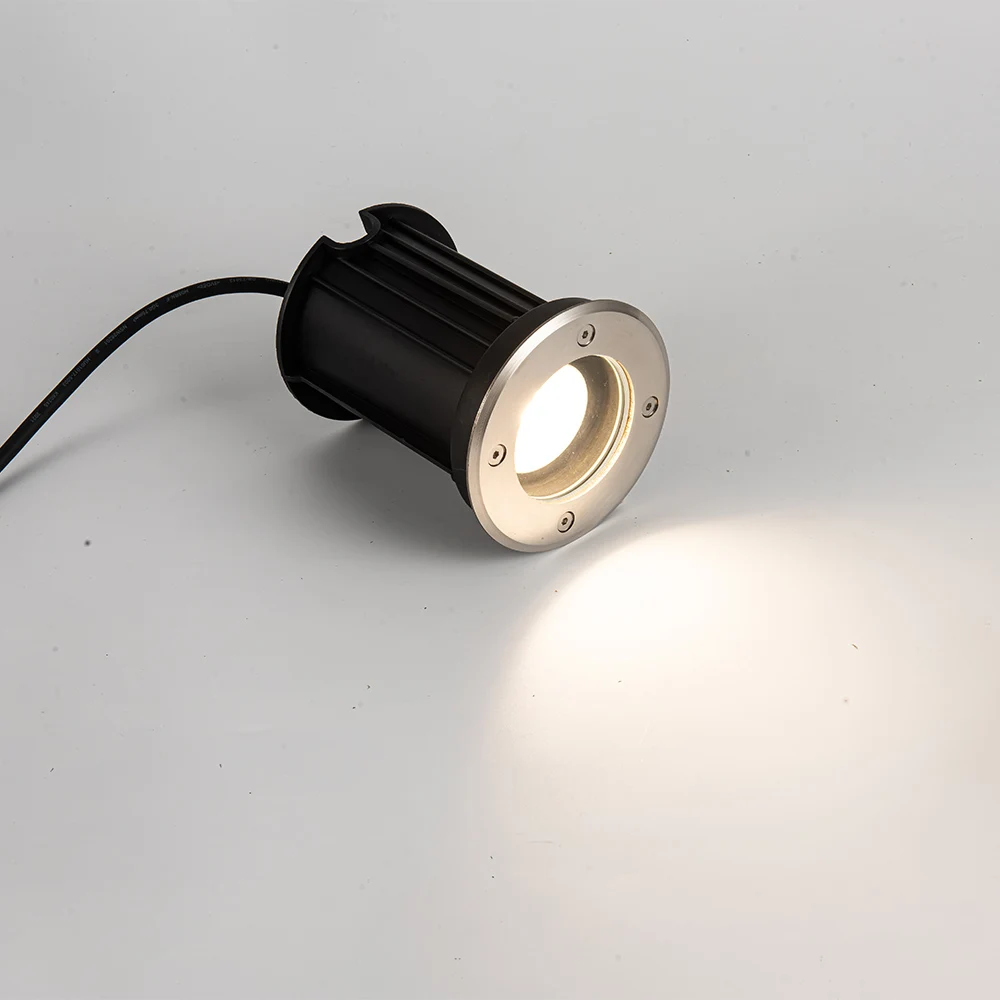 Ip65 Gu10 Base Led Underground Light Ac110v Ac220v Led Inground Lamp Outdoor Lighting Waterproof Floor Lamp