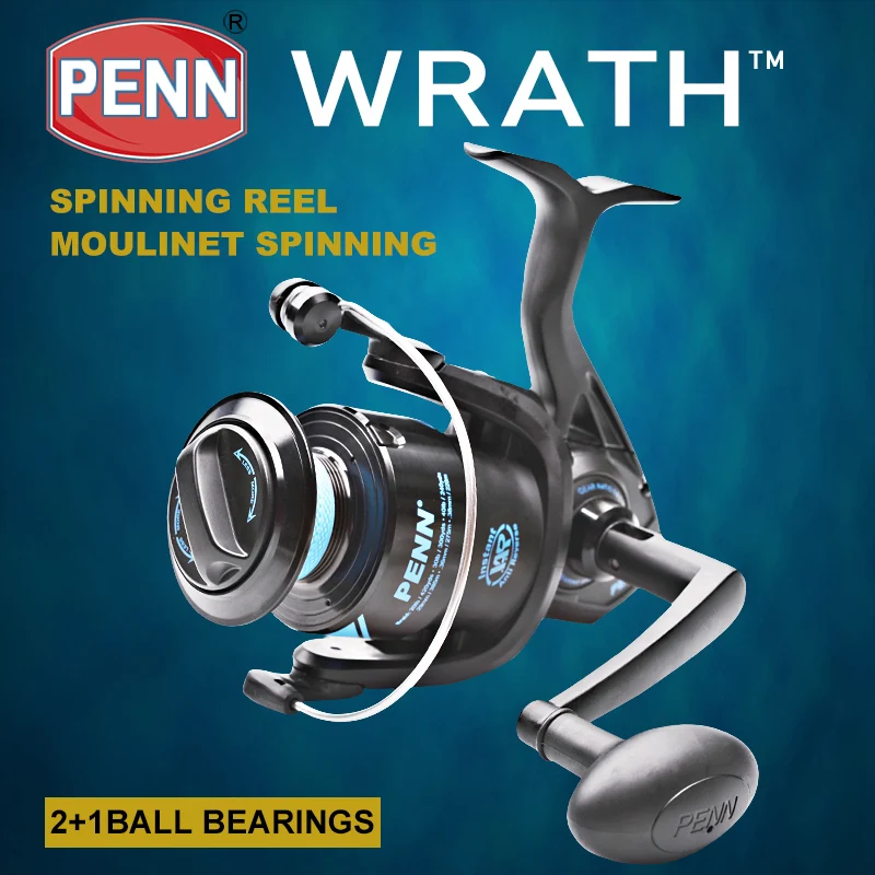 Penn Wrath Reel 5000 - Spinning Reel, Fishing Reel for Coastal