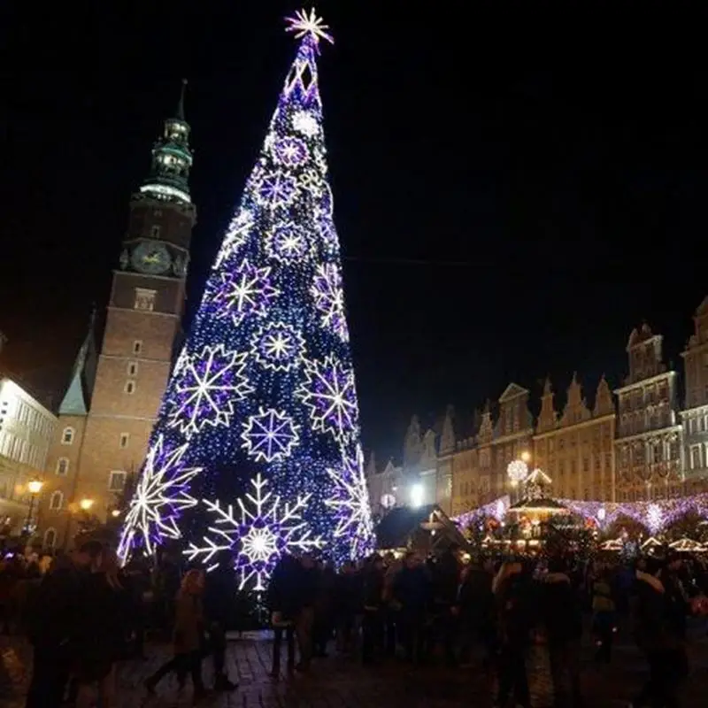 10ft Animated Led Program Motif Light 3D Giant Outdoor Christmas Tree With LED Lights Customized