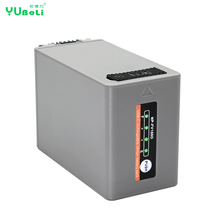 New USB Type-C Charging NP-FV100 NPFV100 NP FV100 Camera Battery for Sony HDR-CX HDR-XR DCR-SX Series Digital Batteries