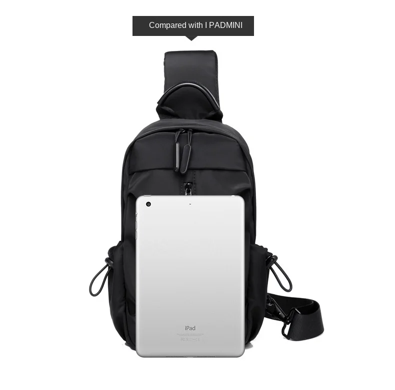 Men's new trendy business and leisure multi-function business travel single shoulder messenger bag