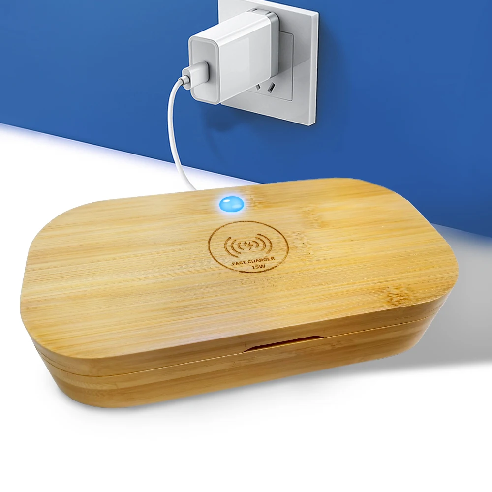 2020 Ультрафиолетовый стерилизатор для мобильного телефона беспроводное быстрое зарядное устройство портативное УФ-дезинфекции дезинфицирующее средство