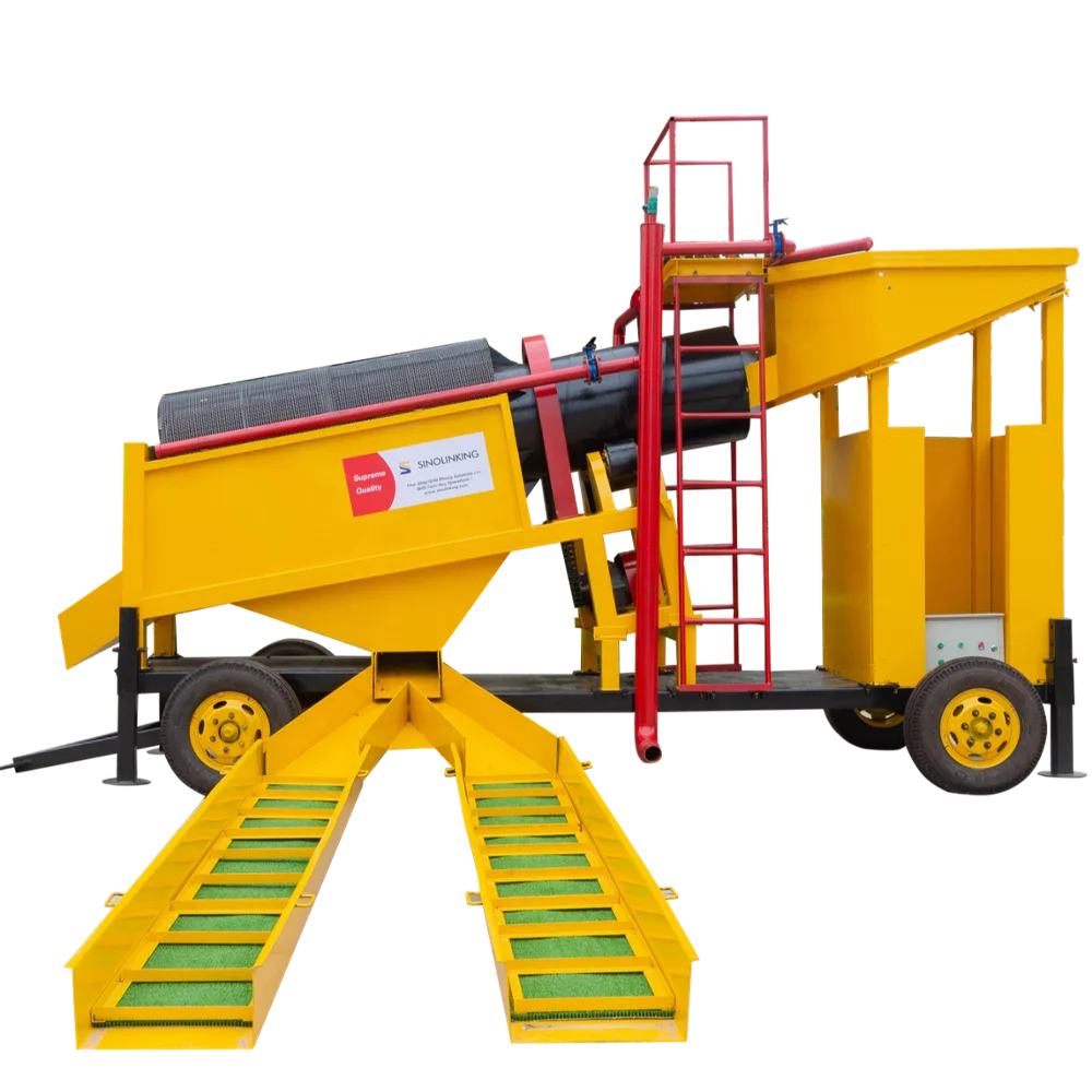Alluvial Gold Mining Trommel Machinery Processing Plant