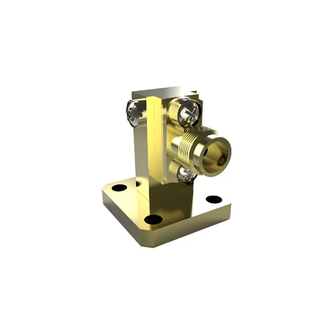 40ghz Bj320 Wr28 Waveguide To K 2.92mm Female Right Angel Launch
