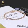 2mm Rose Gold