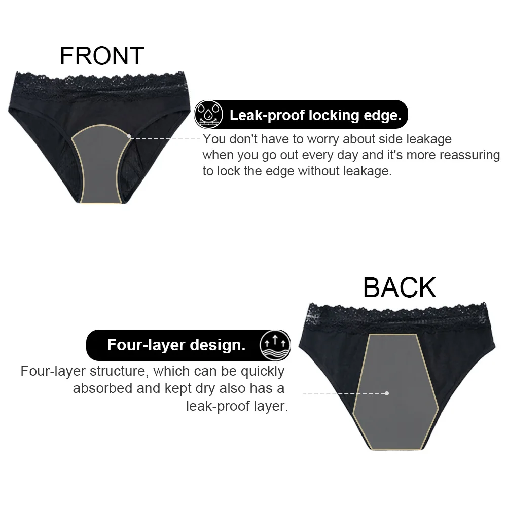 Lace Cotton Period Brief back-coverage view