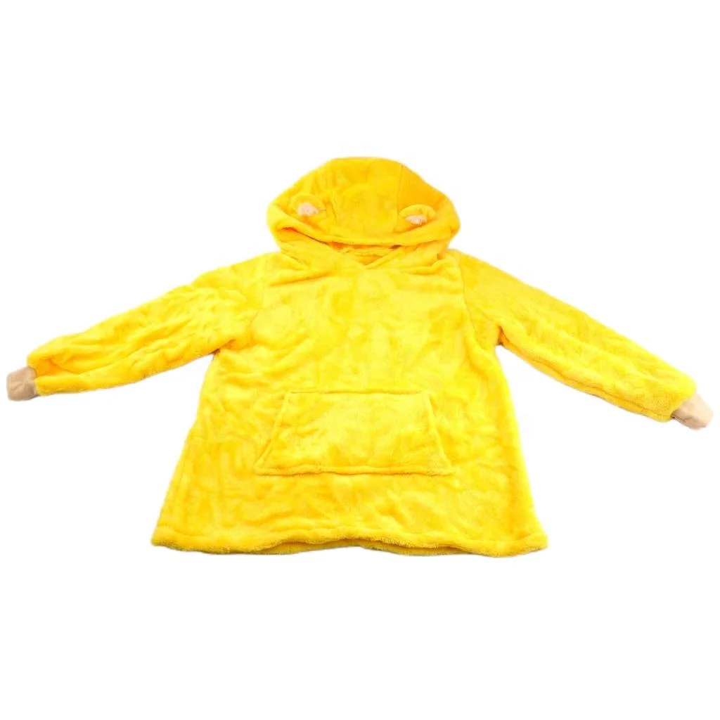 Custom Animal Hoodie Plush Animal Fleece Sweatshirt Kids Animal Hoodie