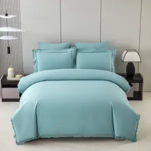 KOSMOS Cheap China Wholesale Lace Tassels Nice Bed Sheet Set Duvet Cover Set