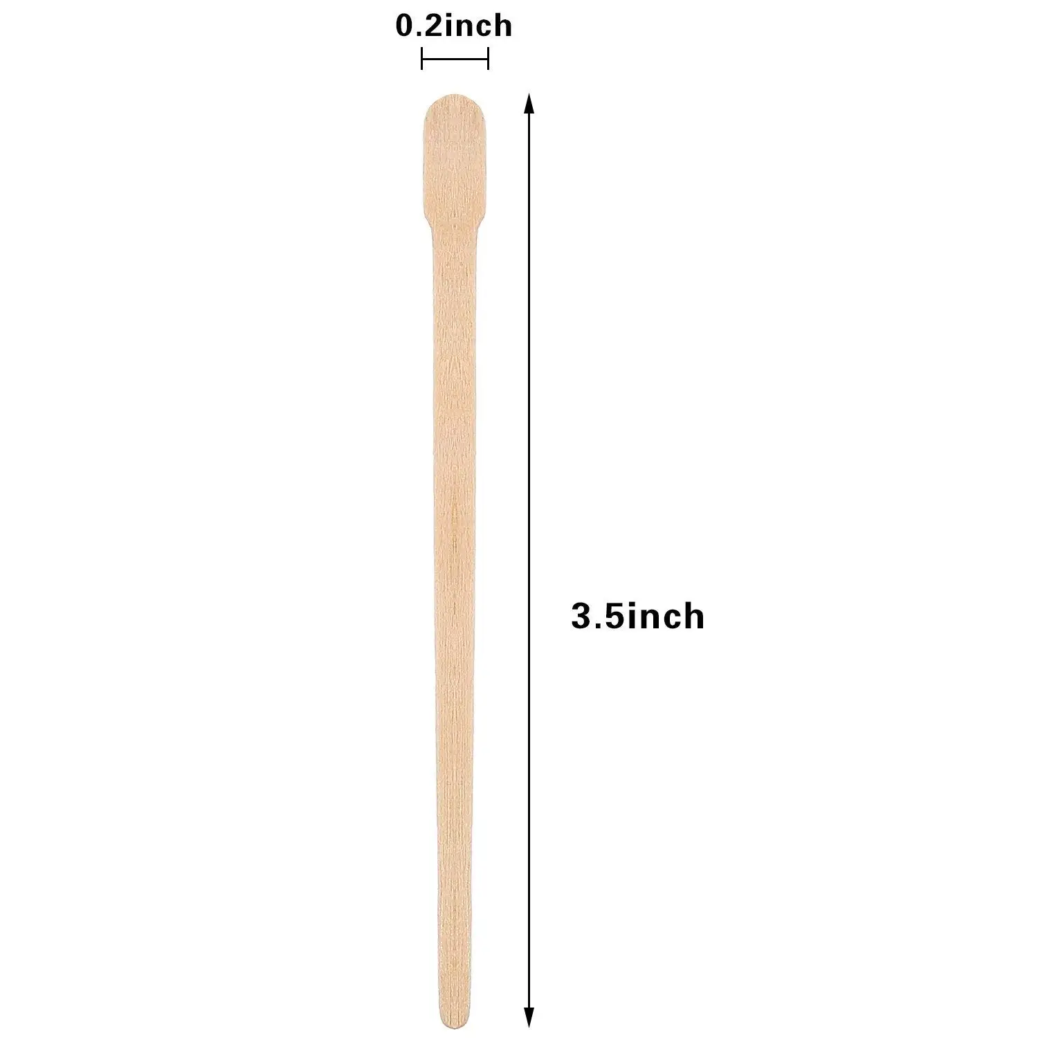 Wood Spatula Wax Waxing Spatulas Wooden Stick Color For Waxing Square