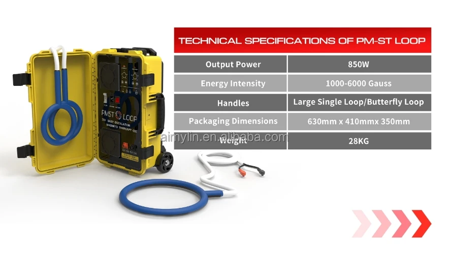 PEMF machine, 6000 Gauss intensity, PMST LOOP