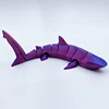 22cm red and blue shark