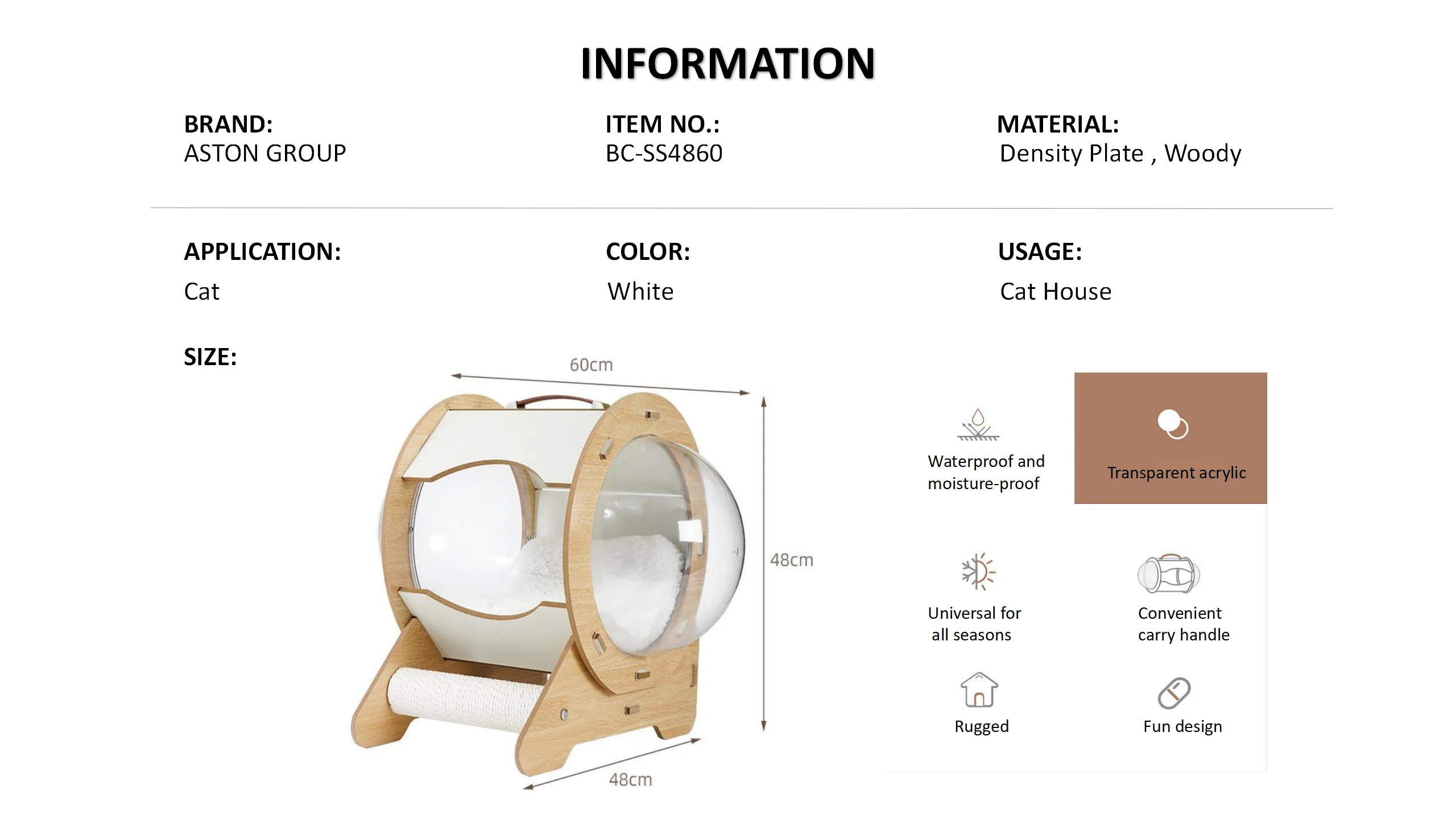 New Round Capsule cat Nest 360° No Dead Angle Bilateral Space Capsule cat Nest Portable Portable cat Nest Grasp Board cat Bed factory