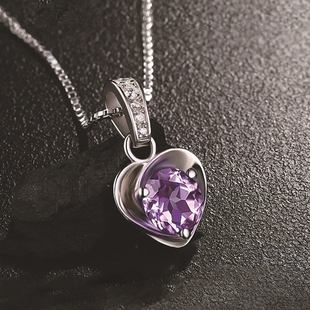 Heart Necklace Luxurious Pendant Necklace, 3 Layer Platinum Plated Free Shipping