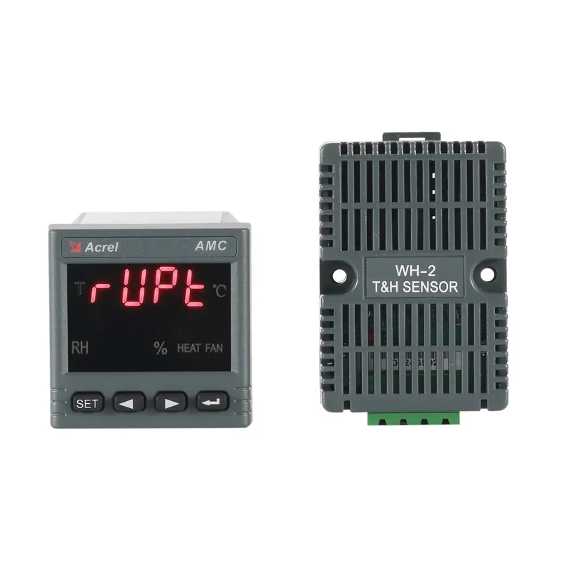Acrel Factory Sales Digital RS485 Modbus Measuring One Channel Temperature and Humidity Controller with Sensors in Terminal Box