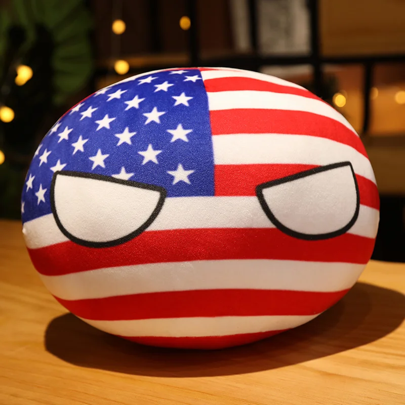 macio recheado polandball plush travesseiro countryball ussr eua