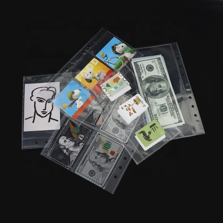 Прозрачный Полипропиленовый чехол для карт, игровые держатели для карт, бумажники для хранения, коллекционные страницы для альбомов, держатели для фотоальбомов, вставки для кольца A6