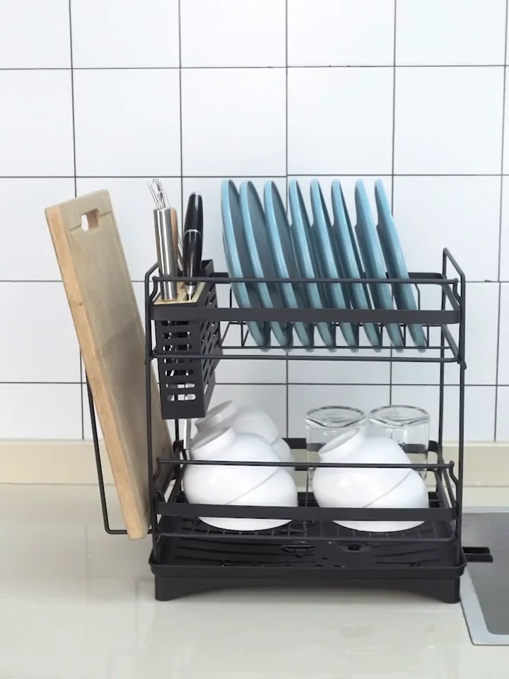 Multifunction Adjustable Kitchen Drain Display Sink Rack Over Sink Roll