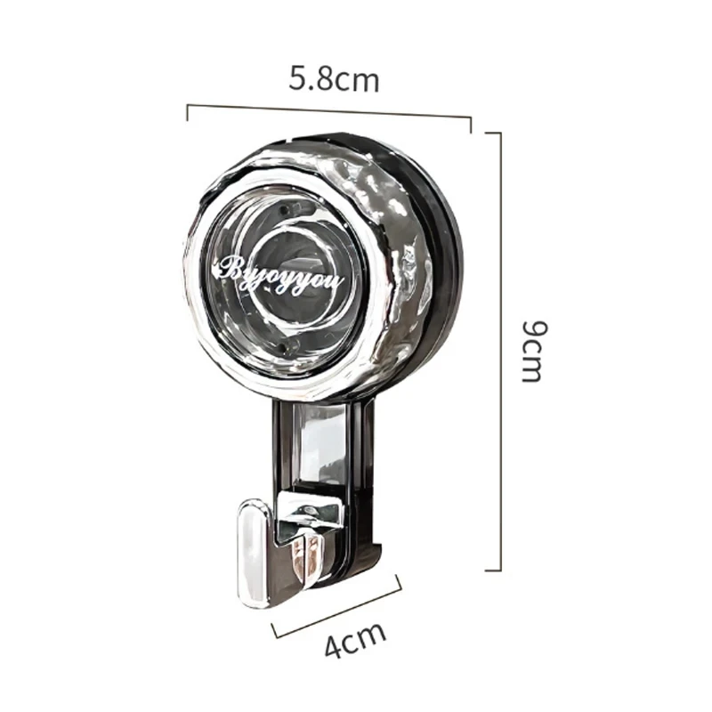 Powerful Suction Cup Hooks Traceless Heavy Duty Robe Towel Hook Keys Clothes Bag Hanger Hook Bathroom Kitchen Organizer Accessor