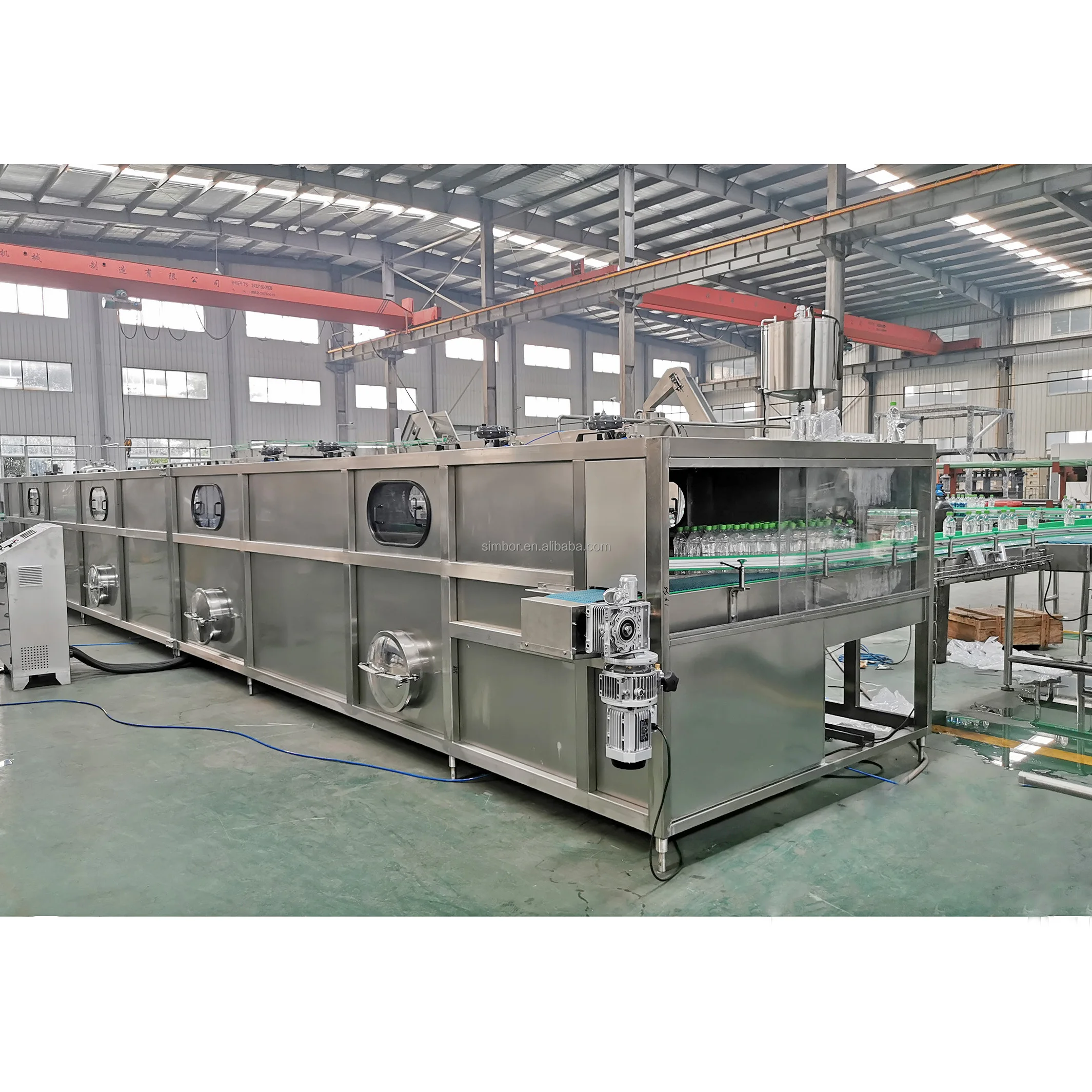 Sauce Jam Catchup Milk Juice Glass Bottle Sterilization Pasteurizer Tunnel Drink Juice Bottle Spray Cooling Tunnel Machine