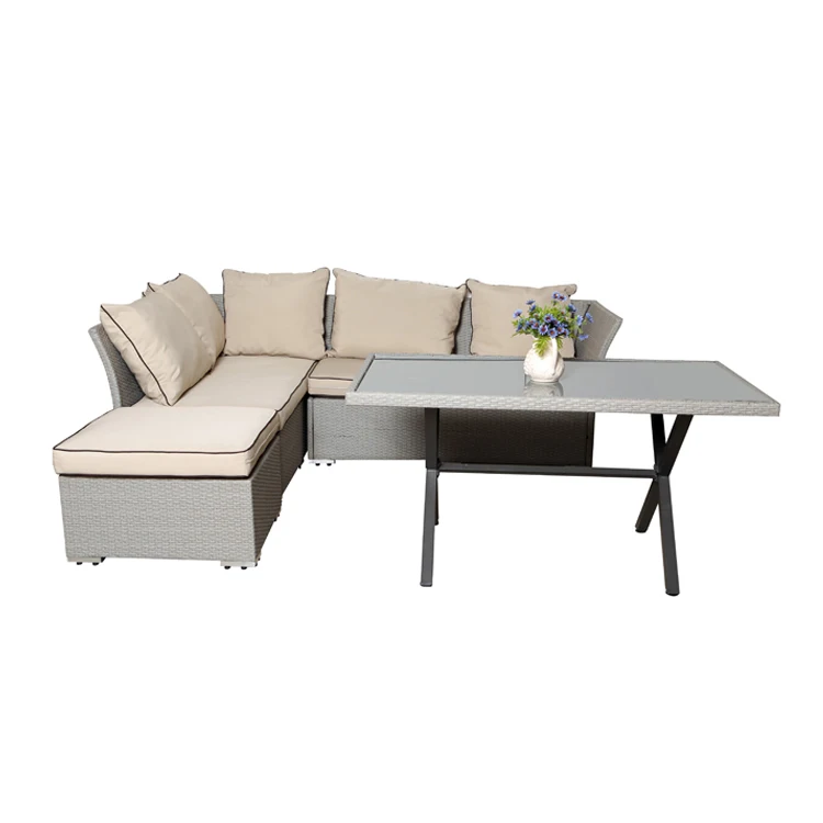High Quality Sectional Wicker Furniture Rattan Sofas Sofas  L Shape