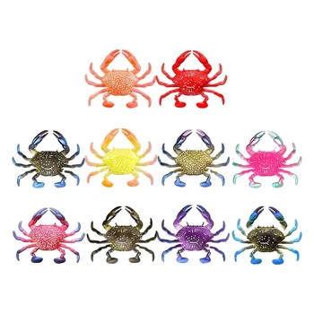 Bionic Soft Crab Bait Freshwater Saltwater 8Cm/10G Floating Stream Fishing Lures Artificial Seabass Wobbler Isca – Soft Lure – view 2