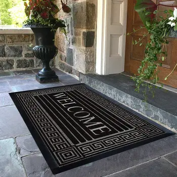 Extremely Durable Doormat - Outdoor Welcome Door Mat Non Slip with Thick Natural Rubber Backing