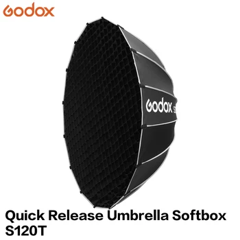 Godox Accessories S120T 120cm Speedlite Portable Octagon Umbrella Softbox Honeycomb Grid Bowens Studio Flash Live LED Light detail image