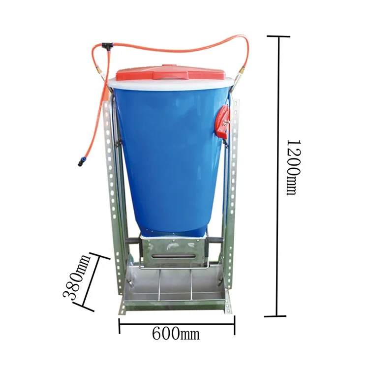 High Quality Customized 100L Pig Feeder Plastic Automatic Dry Wet Hog Feeders for Piggery Farm Equipment