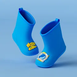 Веселый Марио 2022 новый стиль безопасные дождевые сапоги для детей Детские Водонепроницаемые ботинки мальчиков и девочек декоративные с принтом