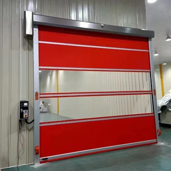 manufacturer High Grade Speed China Rapid Roller Shutter Transparent PVC Curtain Fast Rolling Up Door
