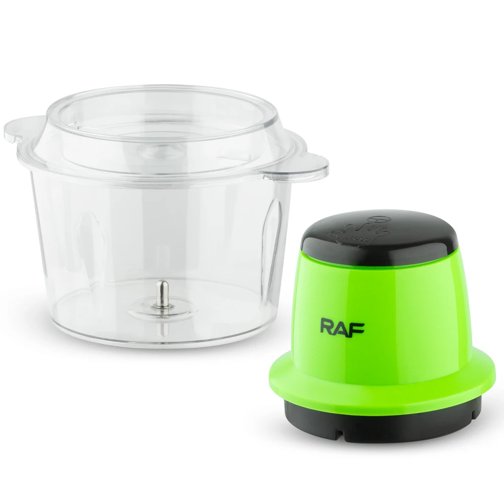 Mini tocator electric, Robot de bucatarie AT PERFORMANCE®, 600 W, 2 viteze + puls, bol 2 L, dispozitiv de emulsifiere, disc din inox, VERDE. - Blendere si Tocatoare - atMag.ro