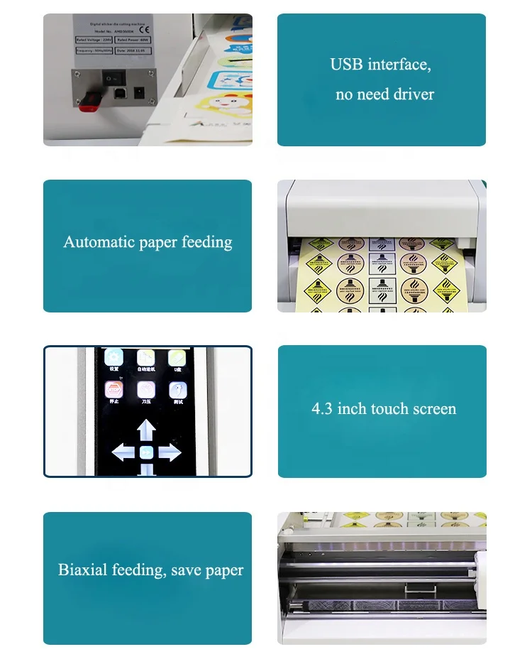 Desktop Small Digital Sticker Label Half Cut Cutting Machine