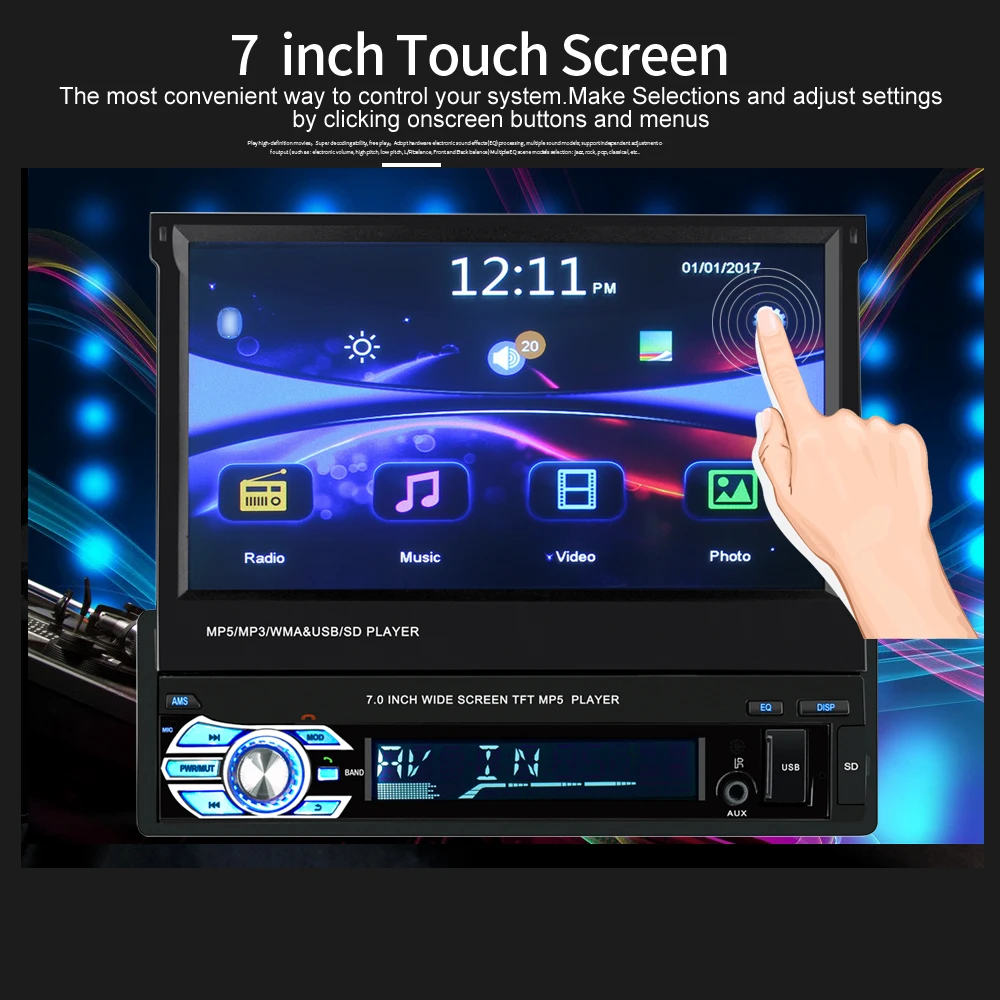 Auto 7inch MP5 Player User Manual Car Radio