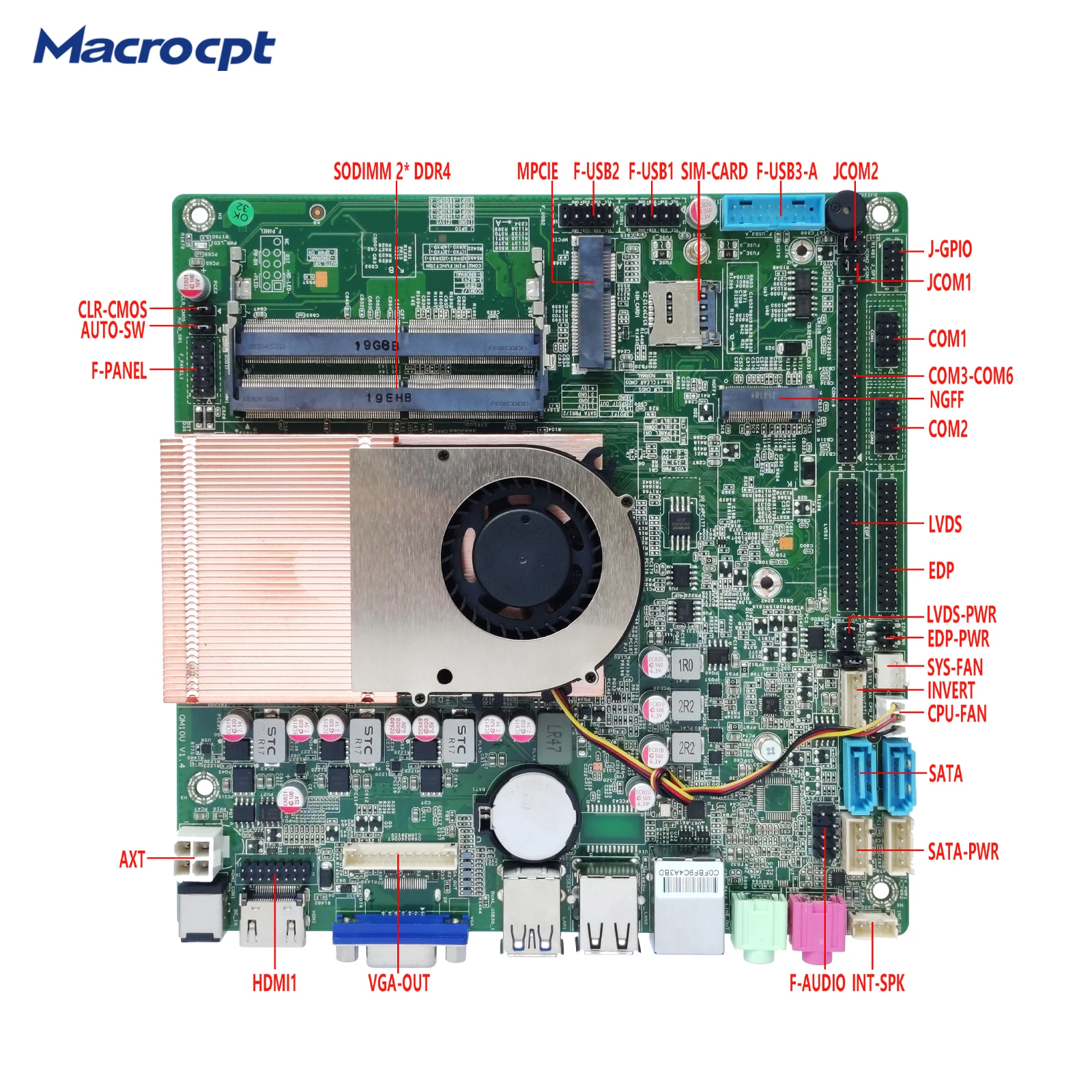 Industrial Motherboard Single Lan 8 Ddr4 Sata M-sata Graphics Cards Itx ...