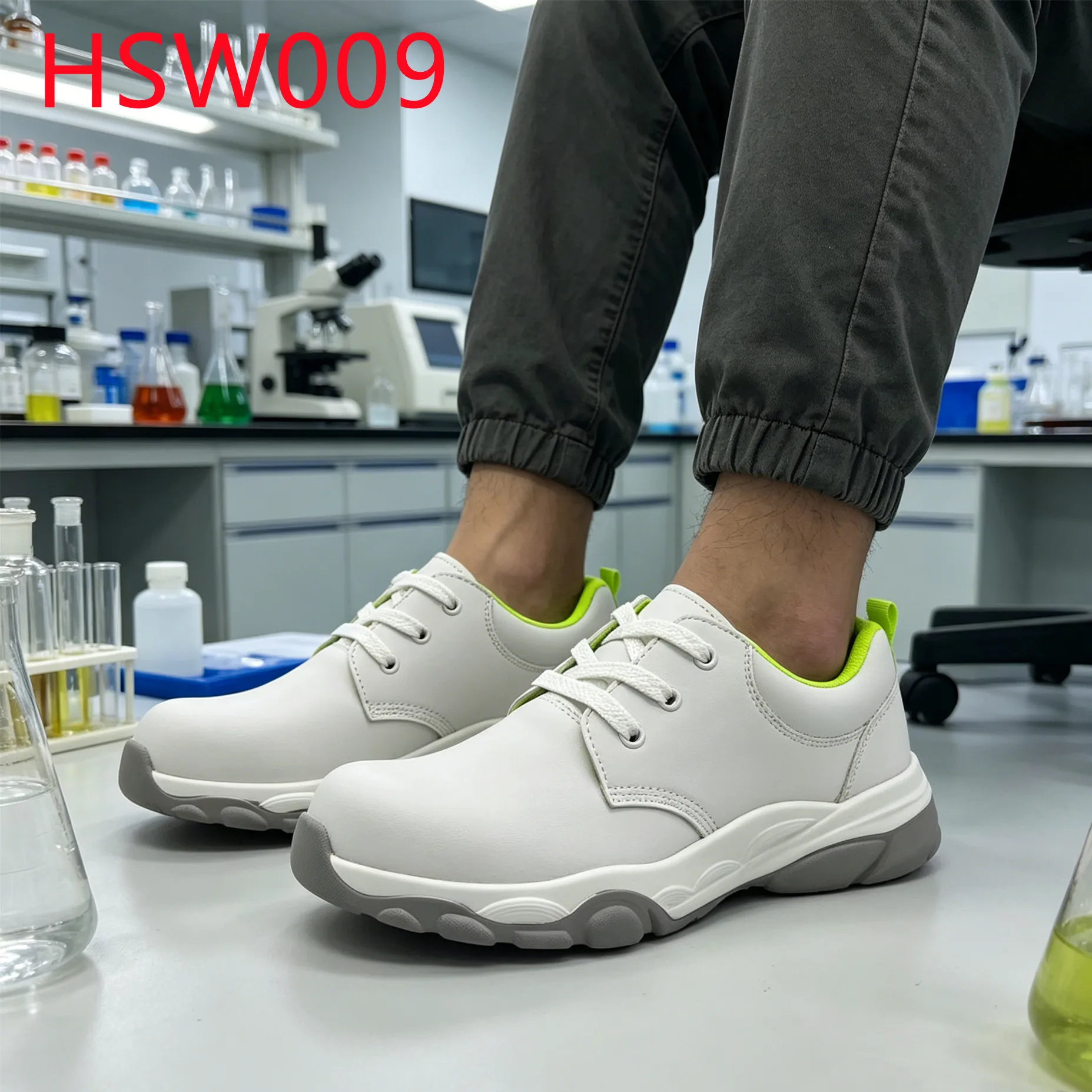 YYR,Biological Lab Germ-resistant White Security Footwear Hospital Cleanroom UV Resistant Safety Clogs with Fiberglass ToeHSW009