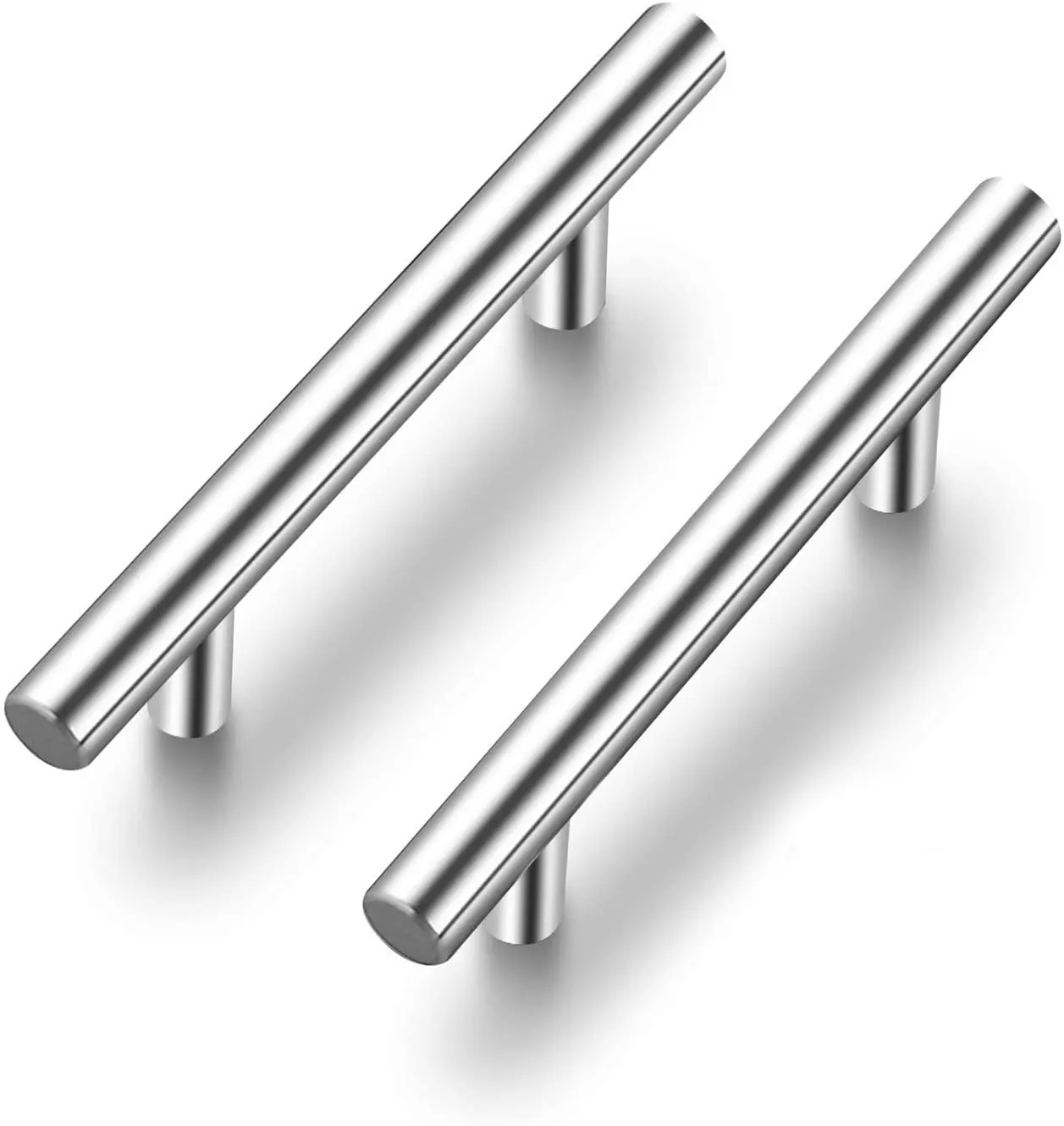 Stainless Steel T-Bar Door Cabinet Pull Handles Kitchen Cupboard Drawer Knobs 