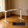 White single table frame (excluding tabletop)