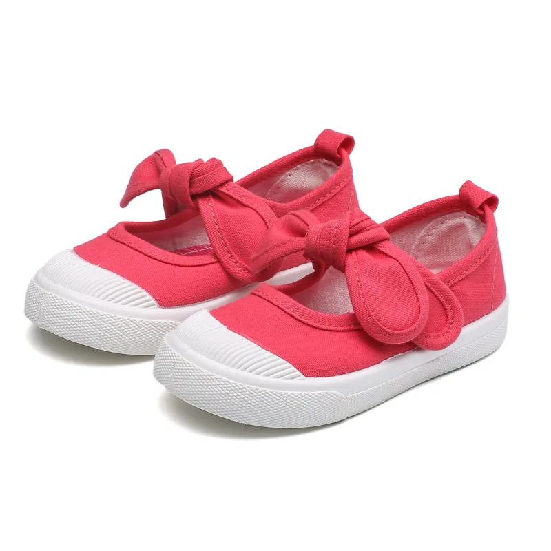 canvas bow shoes