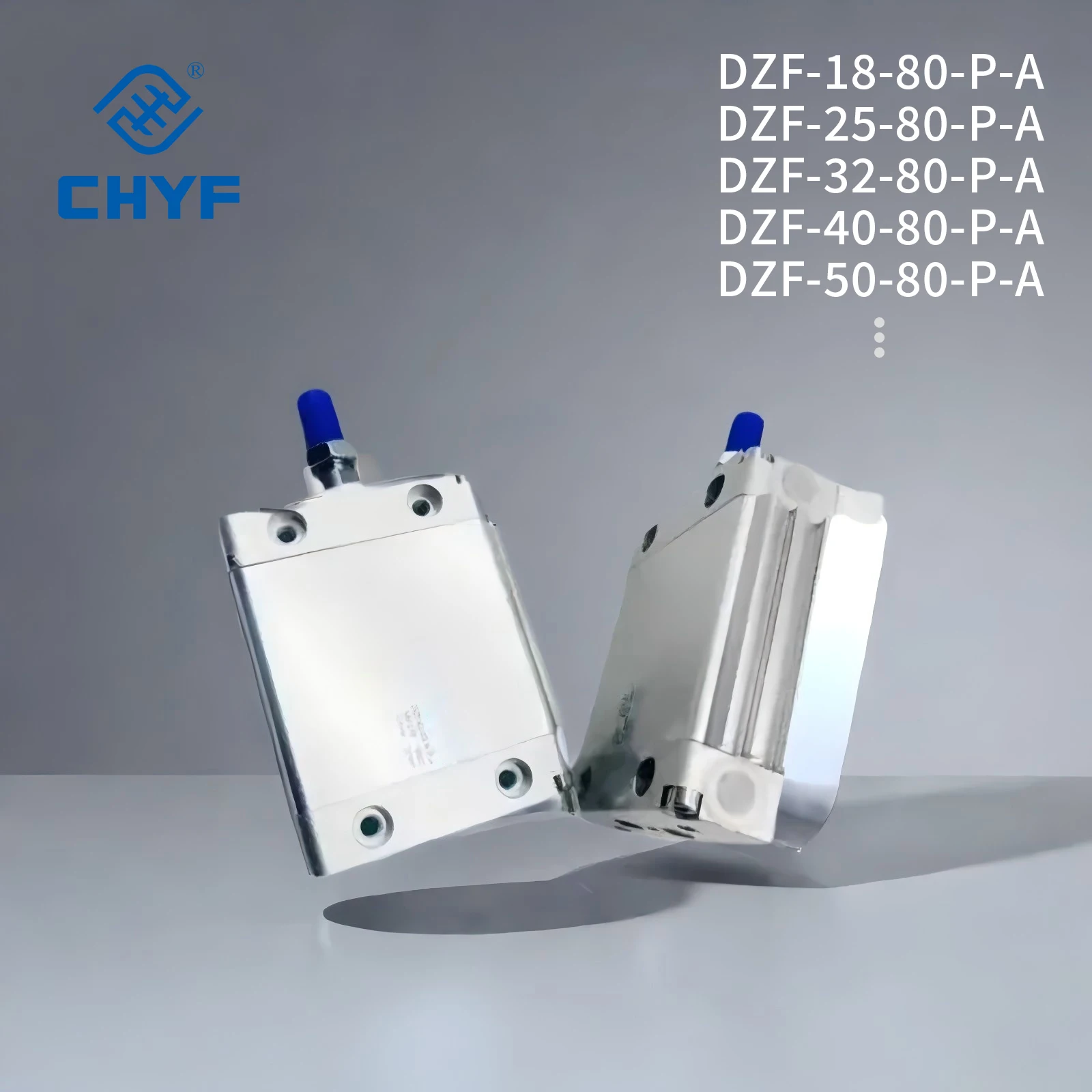 product chyf dzf series double acting flat cylinder with  adjustable cushioning  dzf 12 10 p a dzf 12 25 p a-5