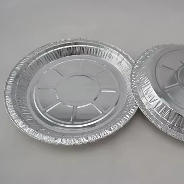 TIA YA80 Crease Free Round Aluminum Foil Pan Wrinkle Proof Circular Baking Pan High Temp Round Foil Pan for Cake Baking Needs