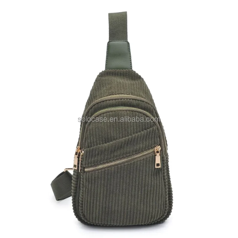 Corduroy Sling Bag