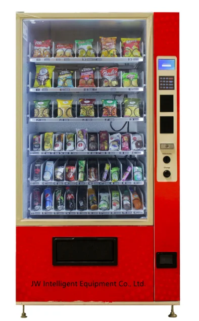 Custom Lebanon Combo Cooling Vending Machine for Drinks and Snacks Cashless Vending Machine QR Code Payment Vending Machine