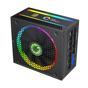GAMEMAX Power Supply 850W Fully Modular 80+ Gold Certified with Addressable  RGB Light Mode, RGB-850