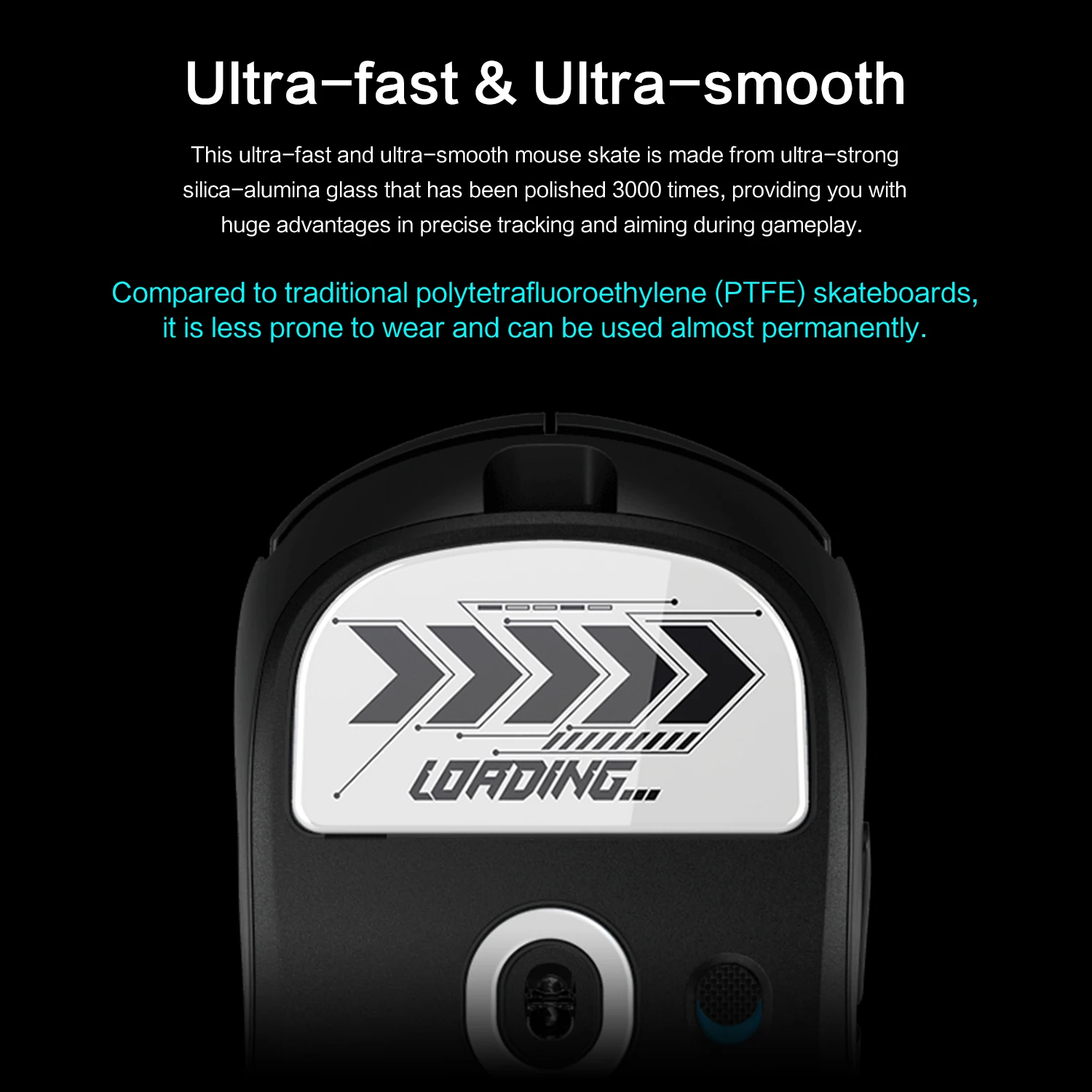 Glasses Mouse Skates for Logitech G PRO X Superlight 2 / Wireless the Fastest Smoothest and Most Durable Mouse Stickers