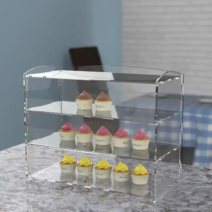 Acrylic Bakery Display Acrylic Display Case Cake Pastry Food Stand ...