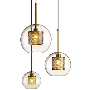 Indoor Light Pendant Lamp Luminaire Fixtures Suspension Nordic Loft Modern Glass