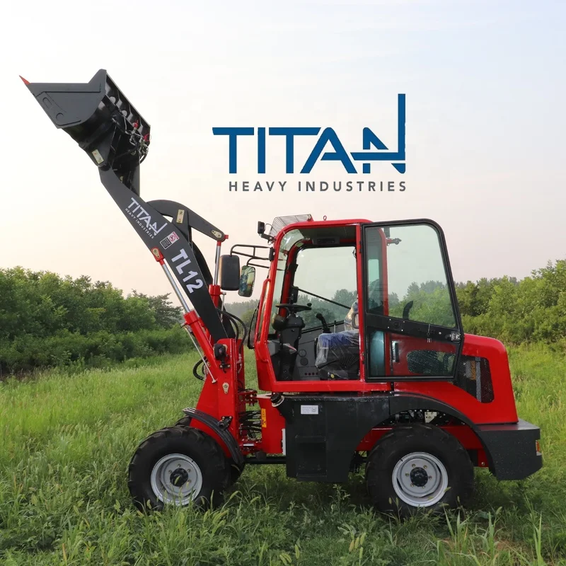 Factory Direct 1.2 Ton Wheel Loader Hoflader K Loader Radlader Front Loader with Engine Motor Pump Gearbox for Farm Work