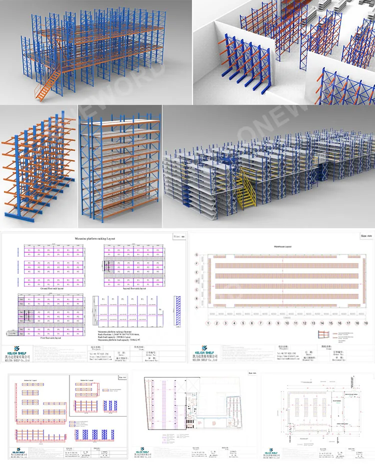 Warehouse Pallet Racks Industrial Storage Shelves Units Steel Metal 1 ...