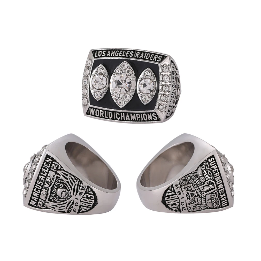 Custom Los Angeles Raiders 1983 NFL Super Bowl XVIII Championship Ring